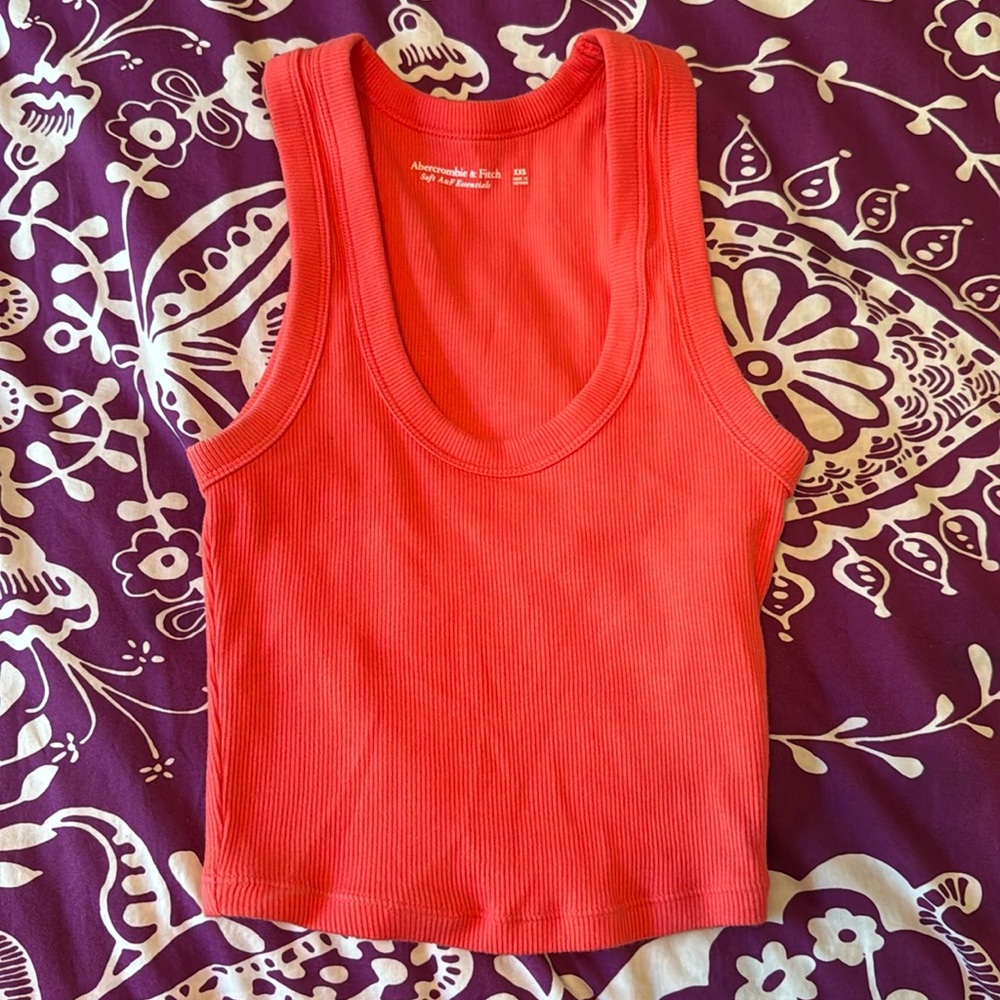 Orange Abercrombie tank top